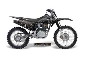 Honda CRF150 F Dirt Bike Graphic Kit - 2008-2014 Butterfly Black
