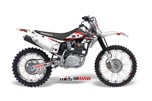 Honda CRF150 F Dirt Bike Graphic Kit - 2008-2014 Toxicity White