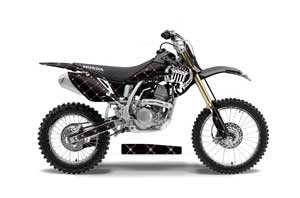 Honda CRF150 R Dirt Bike Graphic Kit - 2007-2016 Silver Star - Reloaded White