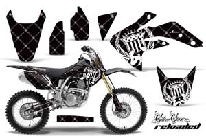 Honda CRF150 R Dirt Bike Graphic Kit - 2007-2016 Silver Star - Reloaded White