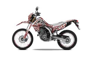 Honda CRF250 L Enduro Dirt Bike Graphic Kit - 2013-2016 Widow Maker White