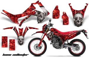 Honda CRF250 M Enduro Dirt Bike Graphic Kit - 2013-2016 Bone Collector Red
