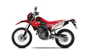 Honda CRF250 M Enduro Dirt Bike Graphic Kit - 2013-2016 Carbon X Red
