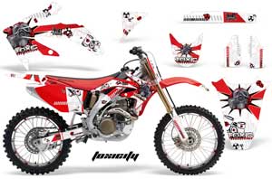 Honda CRF450 R Dirt Bike Graphic Kit - 2002-2012 Toxicity Red