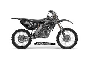 Honda CRF250 R Dirt Bike Graphic Kit - 2004-2013 Skulls and Hammers Silver