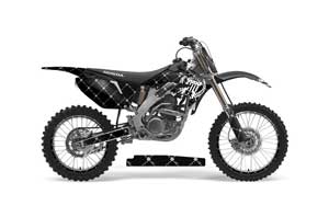 Honda CRF250 R Dirt Bike Graphic Kit - 2004-2013 Silver Star - Reloaded White