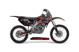 Honda CRF250 R Dirt Bike Graphic Kit - 2004-2013 Toxicity Red