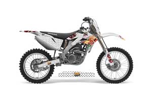 Honda CRF250 R Dirt Bike Graphic Kit - 2004-2013 Vegas Baller White