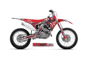 Honda CRF250 R Dirt Bike Graphic Kit - 2014-2017 Deaden Red