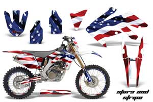 Honda CRF250 X Dirt Bike Graphic Kit - 2004-2017 Stars and Stripes Red White & Blue
