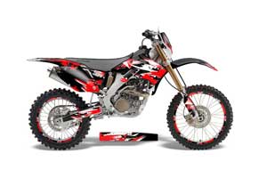 Honda CRF250 X Dirt Bike Graphic Kit - 2004-2017 Street Star Red