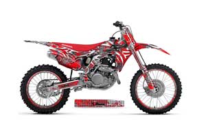 Honda CRF450 R Dirt Bike Graphic Kit - 2013-2016 Deaden Red