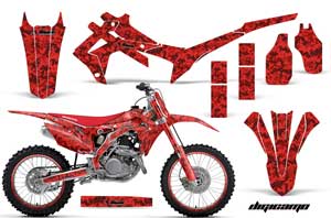 Honda CRF450 R Dirt Bike Graphic Kit - 2013-2016 Digicamo Red