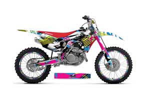 Honda CRF450 R Dirt Bike Graphic Kit - 2013-2016 Flashback