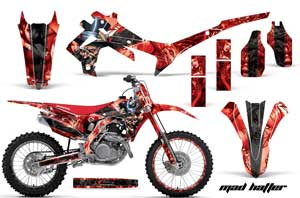 Honda CRF450 R Dirt Bike Graphic Kit - 2013-2016 Mad Hatter Red