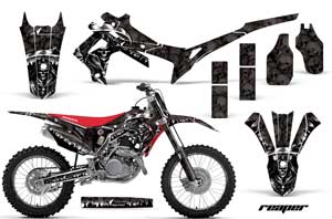 Honda CRF450 R Dirt Bike Graphic Kit - 2013-2016 Reaper Black