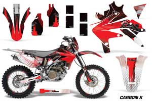 Honda CRF450 X Dirt Bike Graphic Kit - 2005-2016 Carbon X Red
