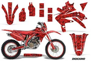Honda CRF450 X Dirt Bike Graphic Kit - 2005-2016 Digicamo Red
