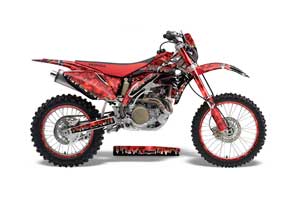 Honda CRF450 X Dirt Bike Graphic Kit - 2005-2016 Reaper Red