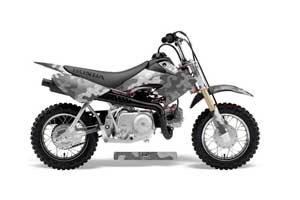 Honda CRF50 Dirt Bike Graphic Kit - 2004-2013 Camoplate Silver