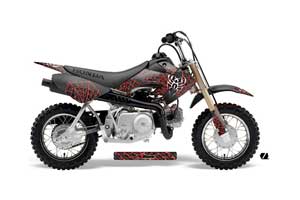 Honda CRF50 Dirt Bike Graphic Kit - 2004-2013 Widow Maker Red