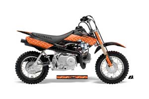 Honda CRF50 Dirt Bike Graphic Kit - 2004-2013 Diamond Race Red