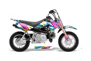 Honda CRF50 Dirt Bike Graphic Kit - 2004-2013 Flashback