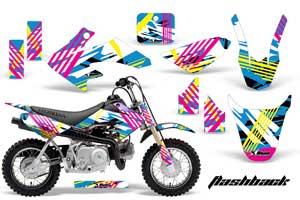 Honda CRF50 Dirt Bike Graphic Kit - 2004-2013 Flashback