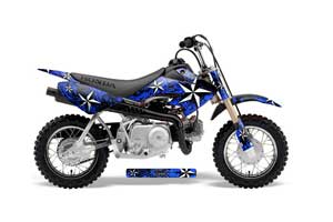 Honda CRF50 Dirt Bike Graphic Kit - 2004-2013 Northstar Blue
