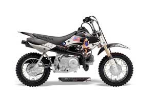 Honda CRF50 Dirt Bike Graphic Kit - 2004-2013 T Bomber Black