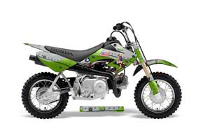 Honda CRF50 Dirt Bike Graphic Kit - 2004-2013 T Bomber Green