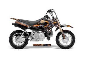 Honda CRF50 Dirt Bike Graphic Kit - 2004-2013 Toxicity Orange