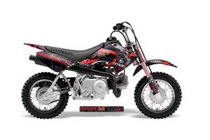 Honda CRF50 Dirt Bike Graphic Kit - 2004-2013 Toxicity Red