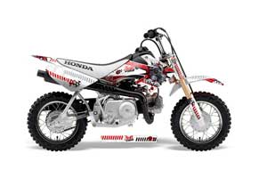 Honda CRF50 Dirt Bike Graphic Kit - 2004-2013 Toxicity White
