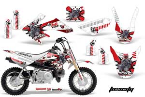 Honda CRF50 Dirt Bike Graphic Kit - 2004-2013 Toxicity White