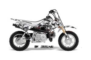 Honda CRF50 Dirt Bike Graphic Kit - 2004-2013 Urban Camo White