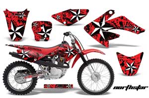 Honda CRF70 Dirt Bike Graphic Kit - 2004-2015 Northstar Red