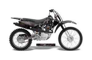 Honda CRF70 Dirt Bike Graphic Kit - 2004-2015 Reaper Black