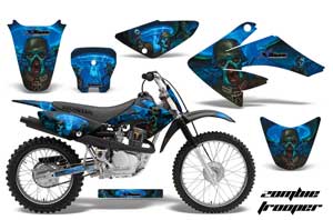 Honda CRF70 Dirt Bike Graphic Kit - 2004-2015 Zombie Trooper
