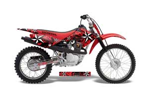 Honda CRF80 Dirt Bike Graphic Kit - 2004-2010 Northstar Red
