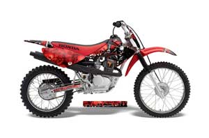 Honda CRF80 Dirt Bike Graphic Kit - 2004-2010 Reaper Red