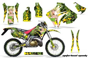 Honda CRM 250 AR Dirt Bike Graphic Kit - 1989-1999 Motorhead Mandy Green