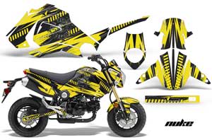Honda Grom 125 Dirt Bike Graphic Kit - 2013-2016 Nuke Yellow