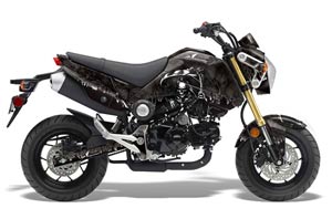 Honda Grom 125 Dirt Bike Graphic Kit - 2013-2016 Reaper Black