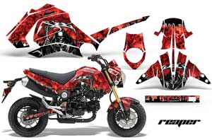 Honda Grom 125 Dirt Bike Graphic Kit - 2013-2016 Reaper Red