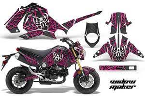 Honda Grom 125 Dirt Bike Graphic Kit - 2013-2016 Widow Maker Pink