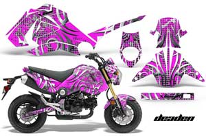 Honda Grom 125 Dirt Bike Graphic Kit - 2013-2016 Deaden Pink
