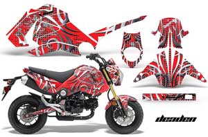 Honda Grom 125 Dirt Bike Graphic Kit - 2013-2016 Deaden Red