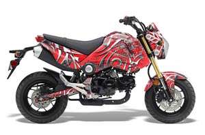 Honda Grom 125 Dirt Bike Graphic Kit - 2013-2016 Deaden Red