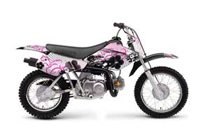 Honda XR50 Dirt Bike Graphic Kit - 2000-2003 Starlett Pink
